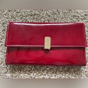 Liz Claiborne Red Leather wallet